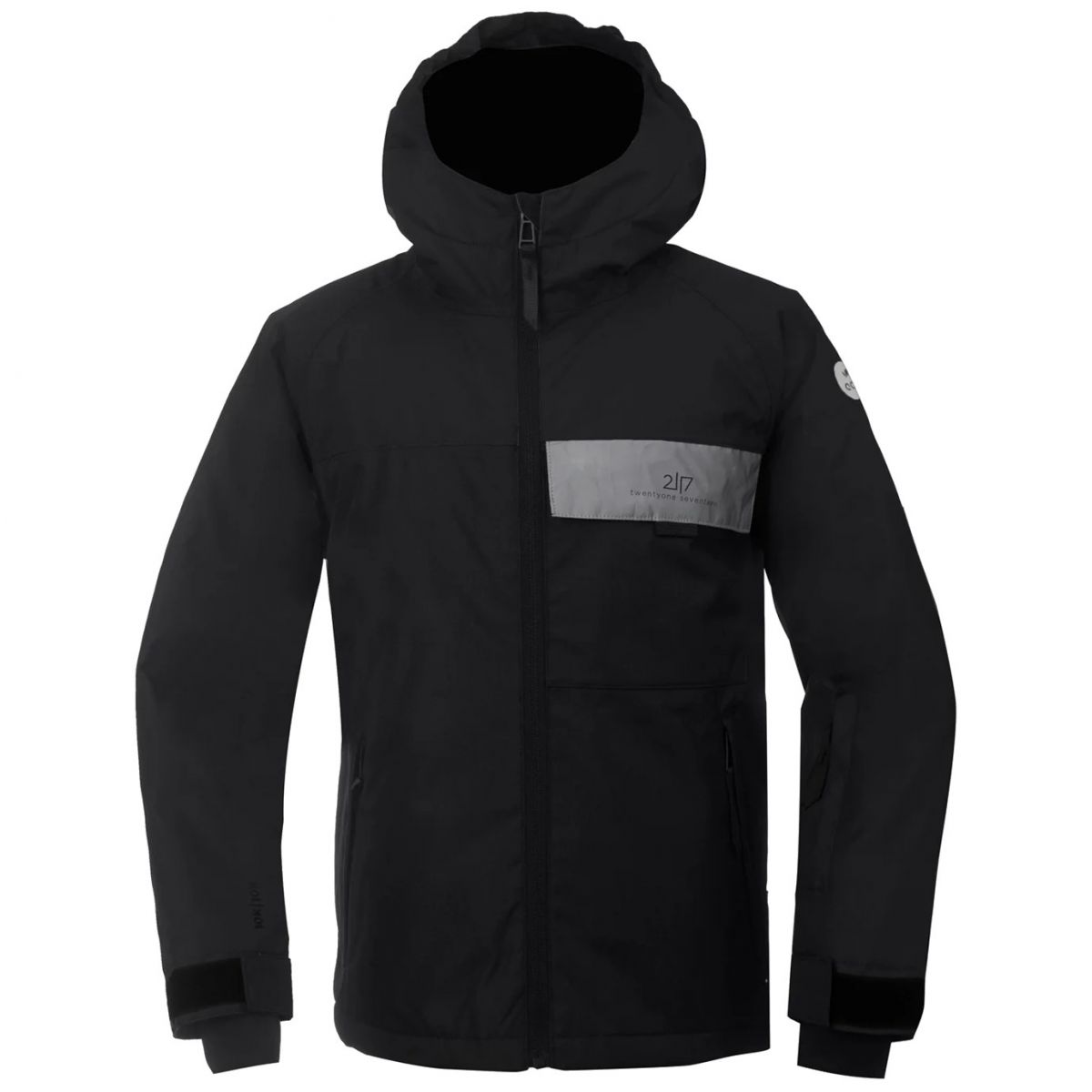 2117 of Sweden Lillhem, manteau de ski, junior, noir