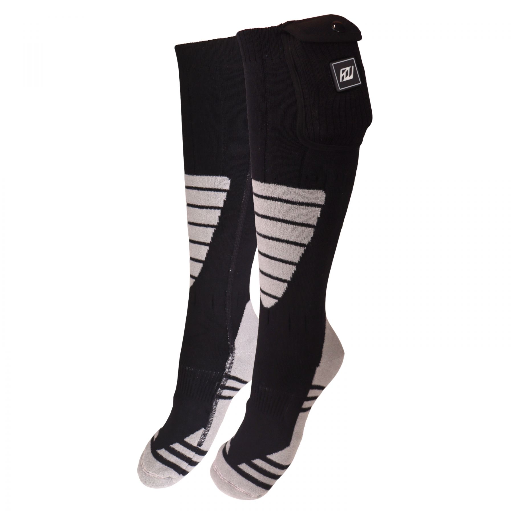 Accezzi Heat Socks, chaussettes chauffantes, noir