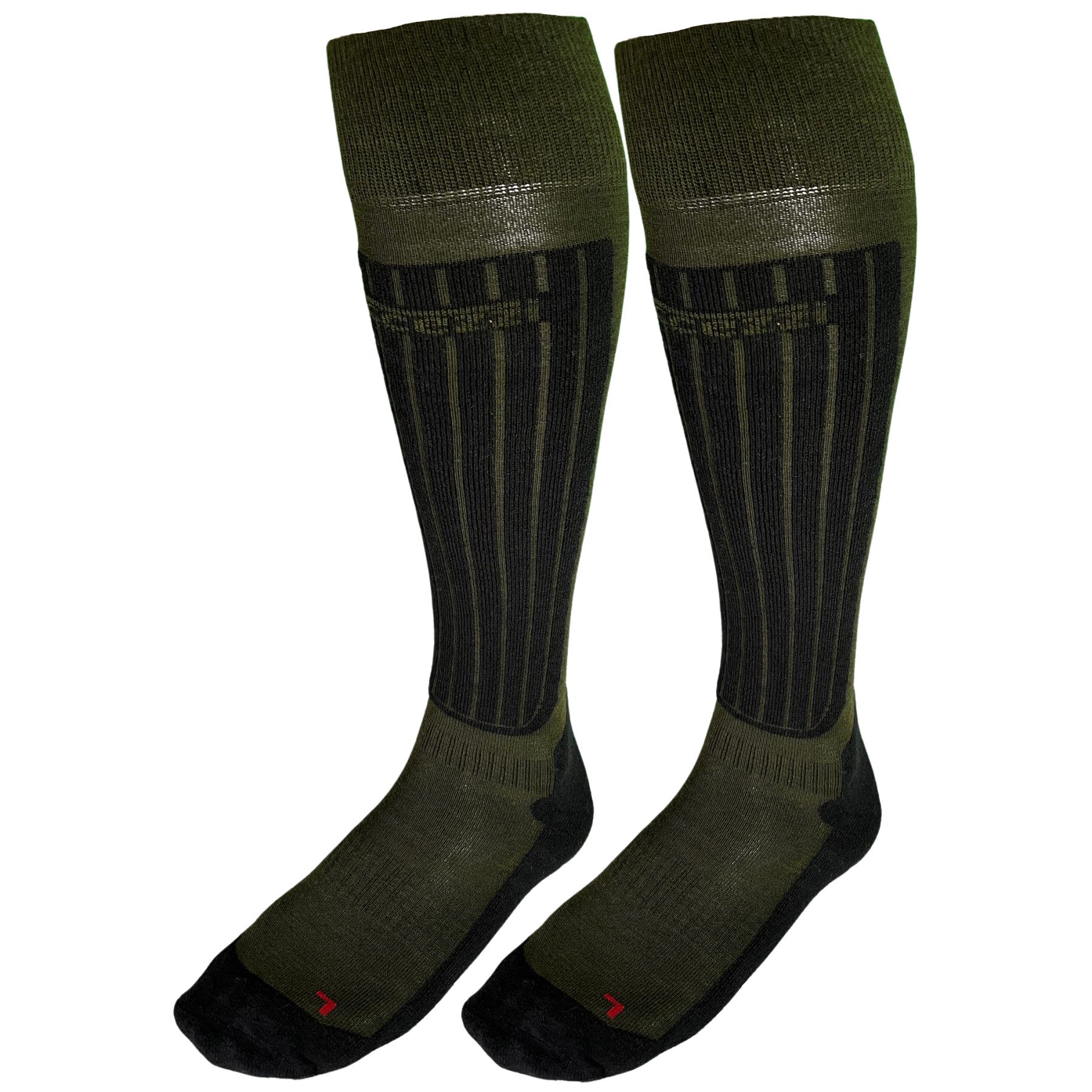 Accezzi Merino 80, chaussettes de ski, 2 paires, vert