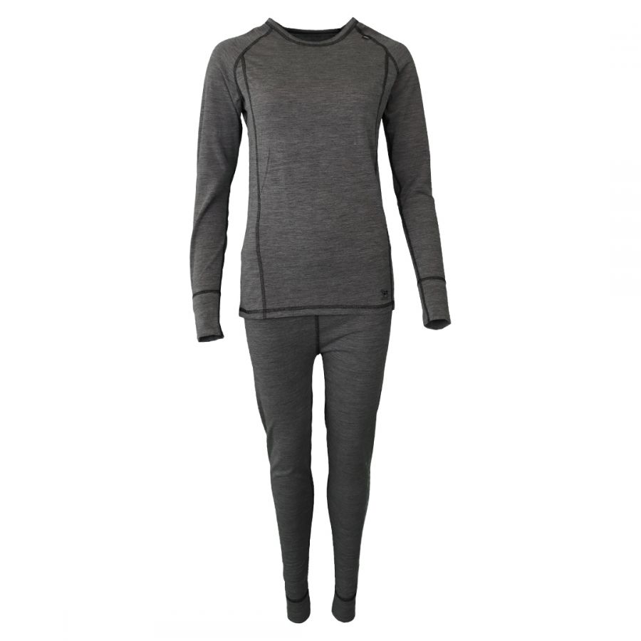 Accezzi Merino, sous-vêtements de ski, femmes, gris