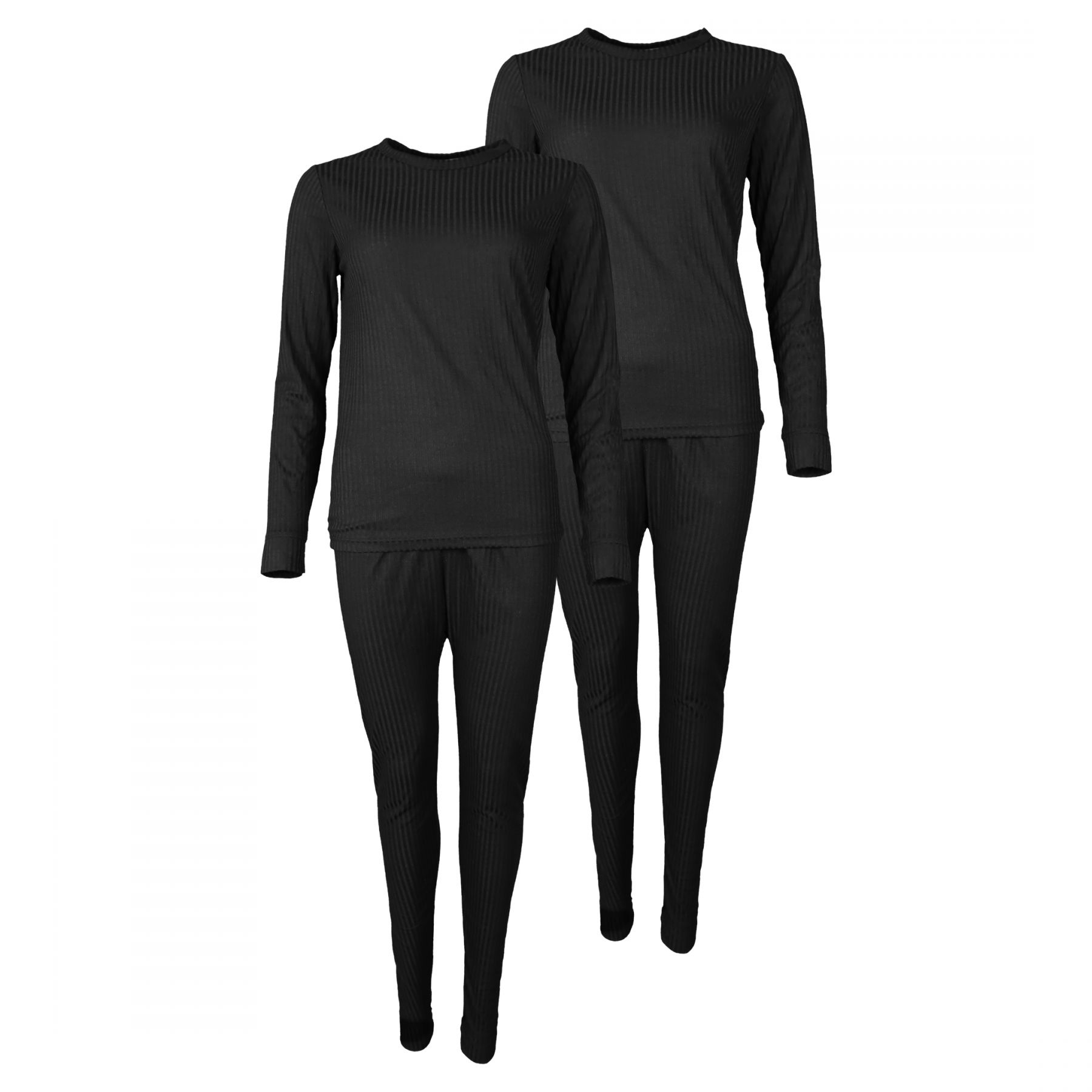 Accezzi sous-vêtements de ski, femme, noir, lot de 2