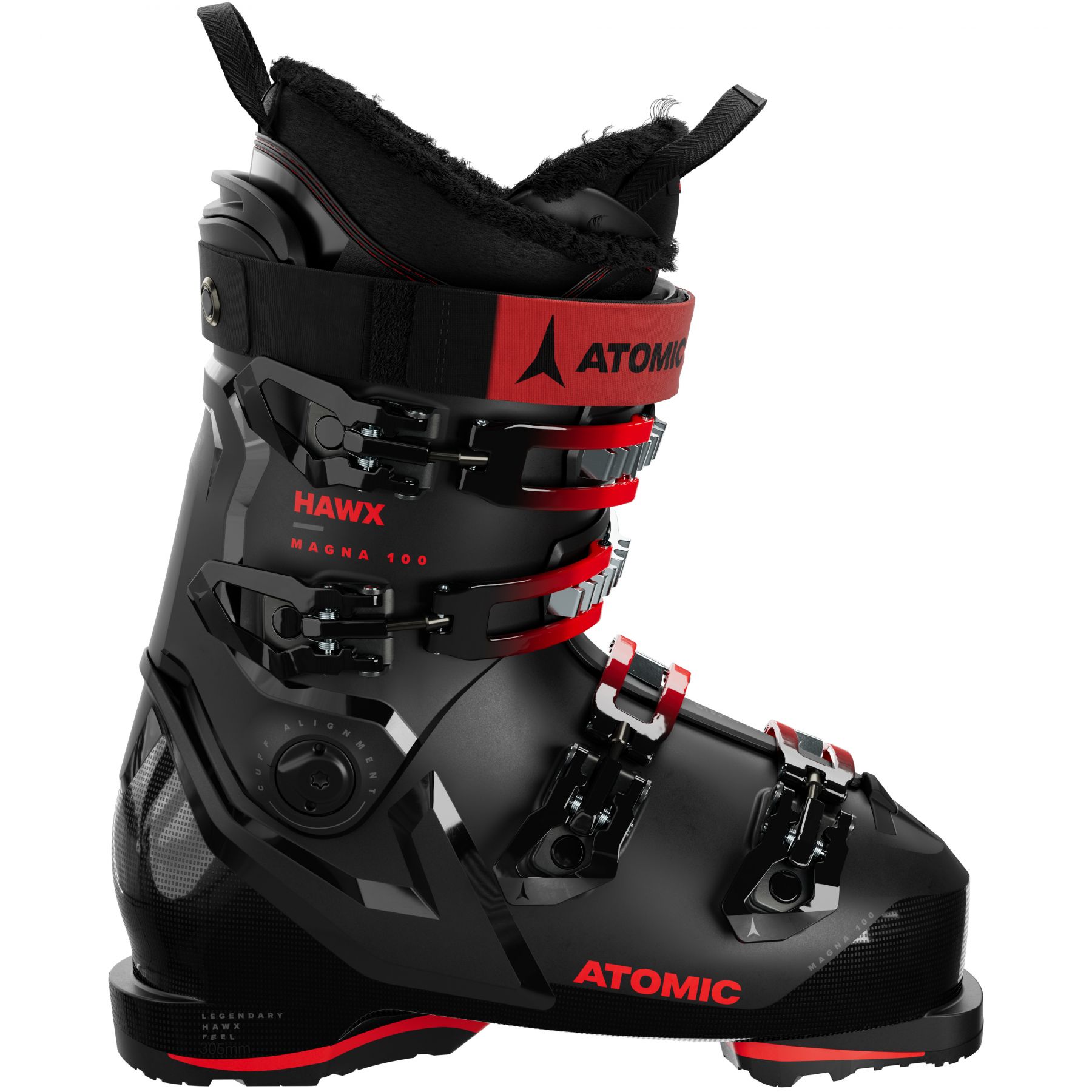 Atomic Hawx Magna 100 GW, chaussures de ski, hommes, noir/rouge