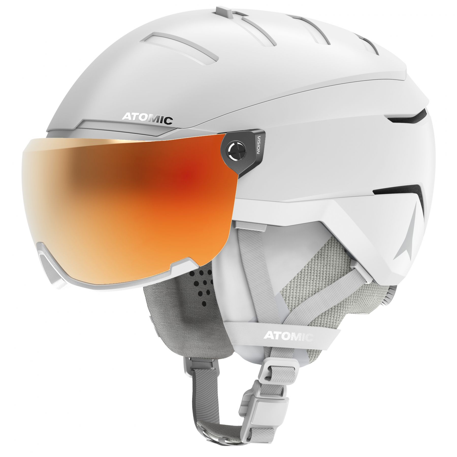 Atomic Savor GT Amid Visor HD, casque de ski à visière, blanc