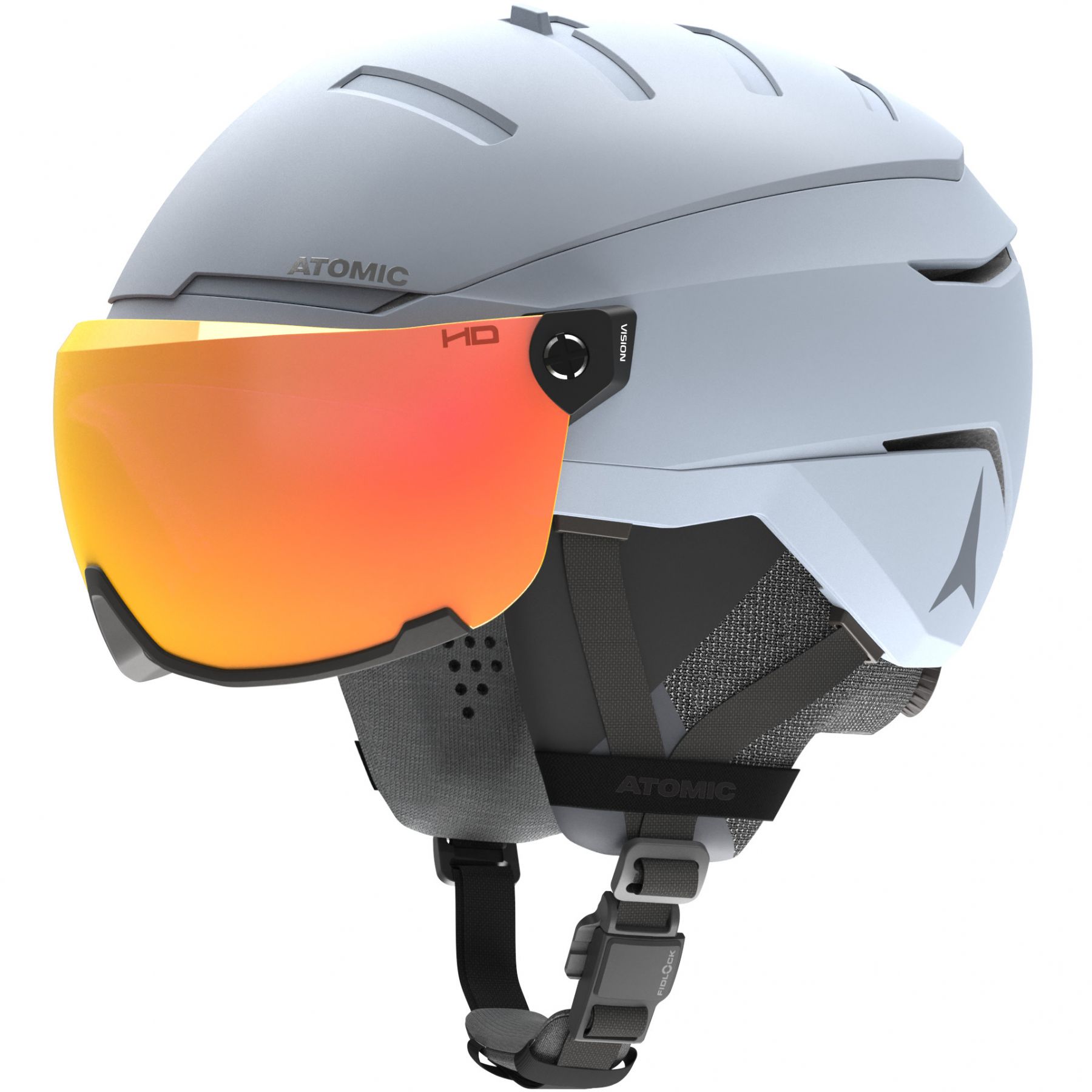 Atomic Savor GT Amid Visor HD, casque de ski à visière, gris