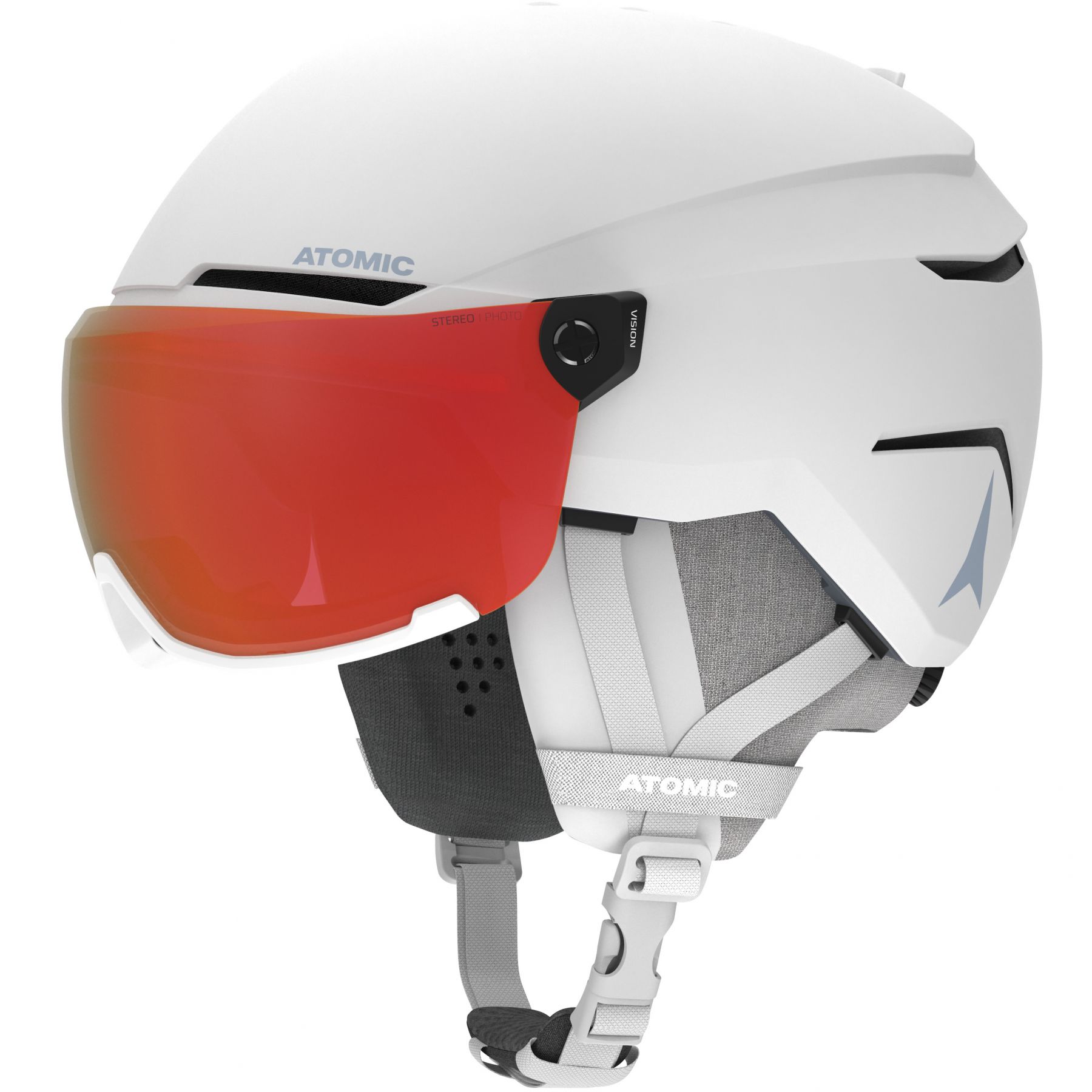 Atomic Savor Visor Photo, casque de ski à visière, blanc