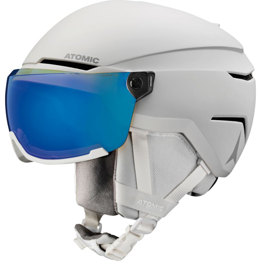 Atomic Savor Visor Stereo, casque de ski avec visière, blanc