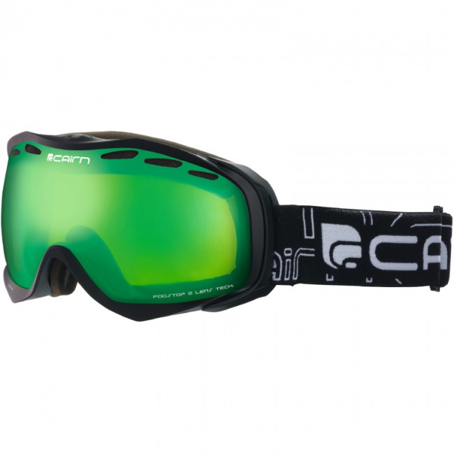 Cairn Alpha, masque de ski, noir vert