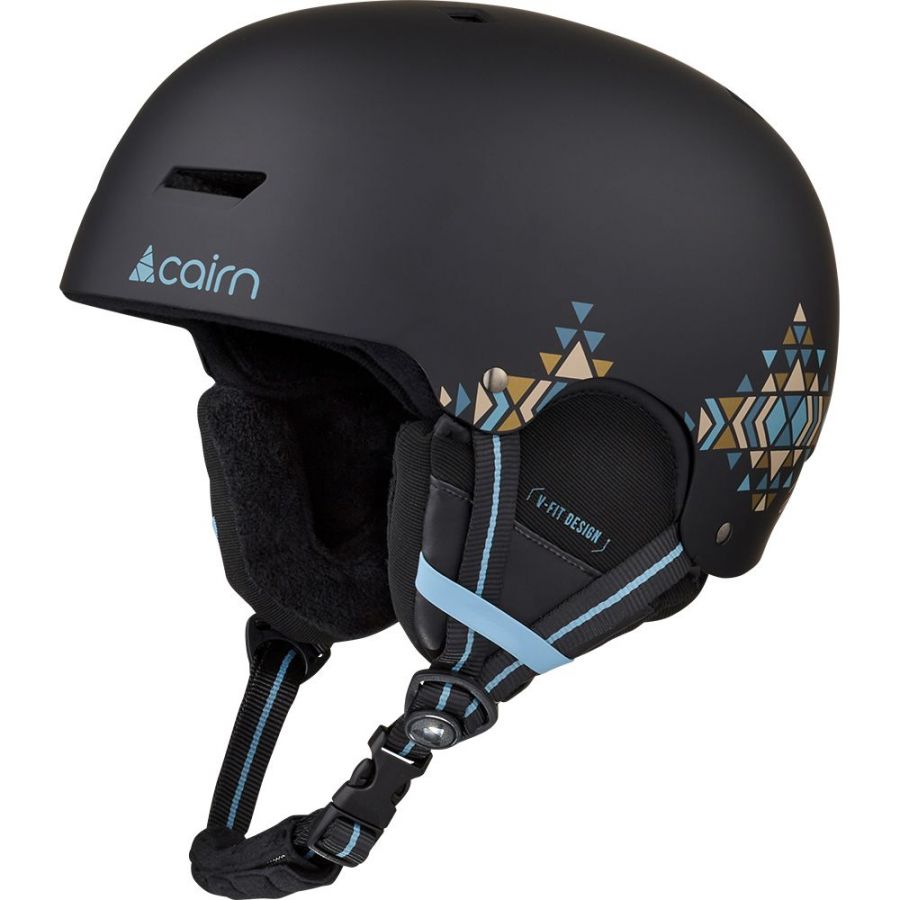 Cairn Darwin, casque de ski, junior, noir/bleu clair