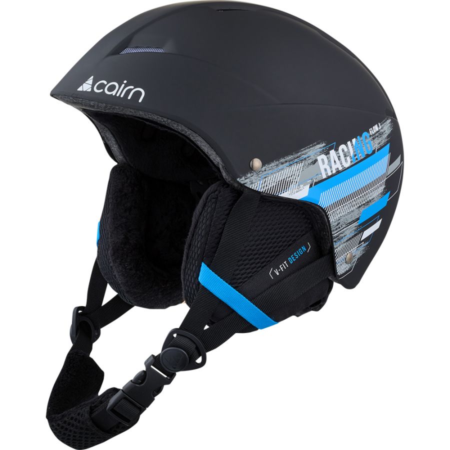 Cairn Flow J, casque de ski, junior, mat noir racing