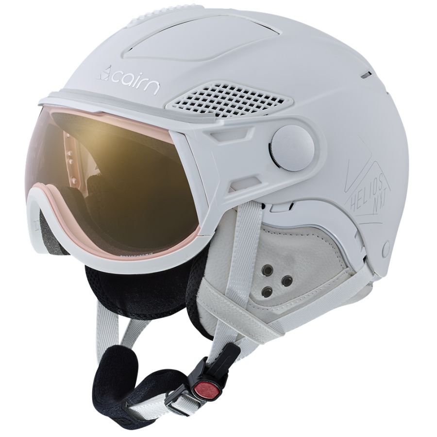 Cairn Helios Evolight NXT, casque de ski avec visière, mat blanc