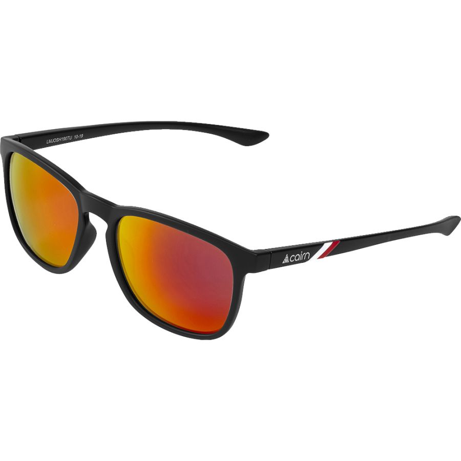 Cairn Josh Polarized, des lunettes de soleil, noir/rouge