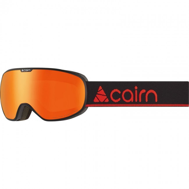 Cairn Magnetik, masque de ski, junior, mat noir orange