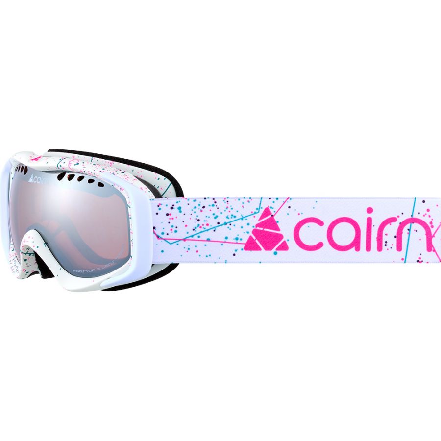 Cairn Mate, masque de ski, junior, blanc mat