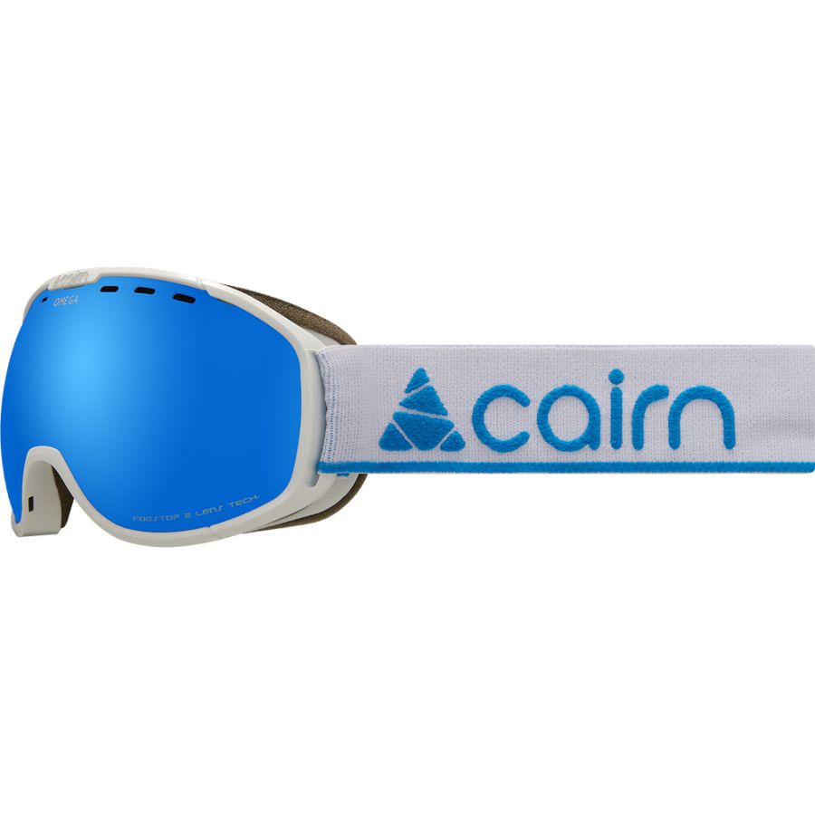 Cairn Omega SPX3000, lunettes de ski, blanc/bleu