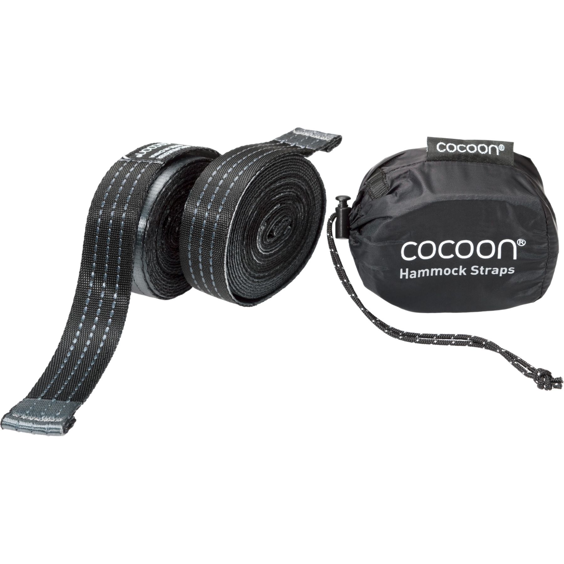 Cocoon Hammock Straps, sangles, noir/gris