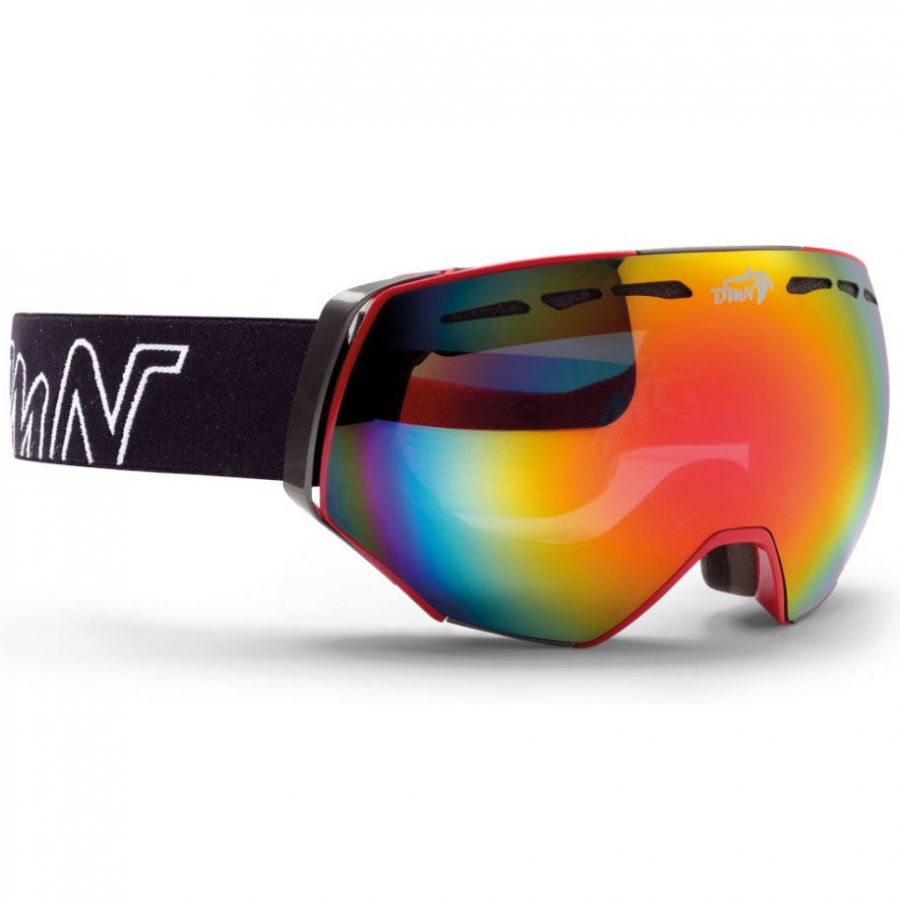 Demon Alpiner ski goggle, noir/rouge