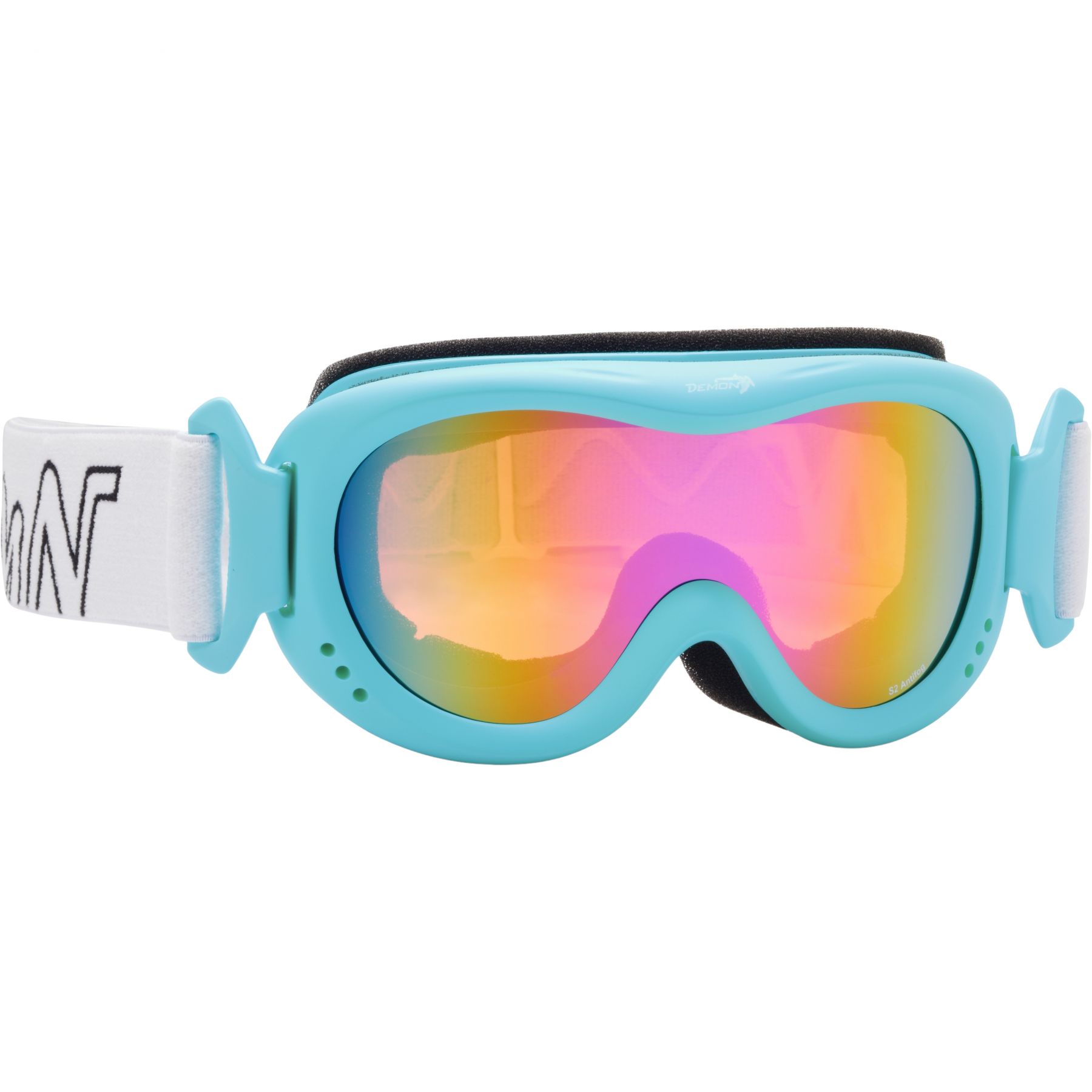 Demon Snow 6 Mirror, masque de ski, junior, bleu clair