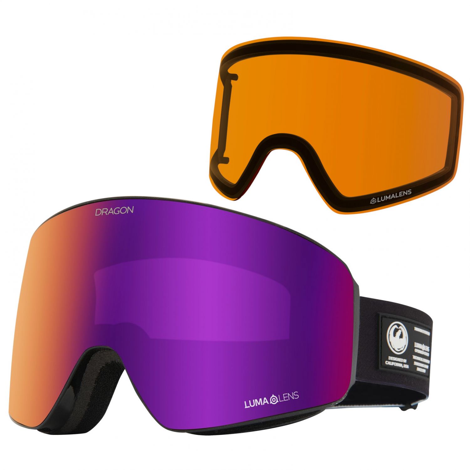 Dragon PXV, masque de ski, black pearl