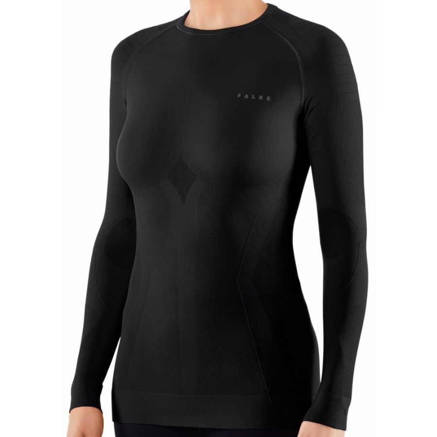 Falke Maximum Warm Longsleeved Shirt Tight Fit, femmes, noir