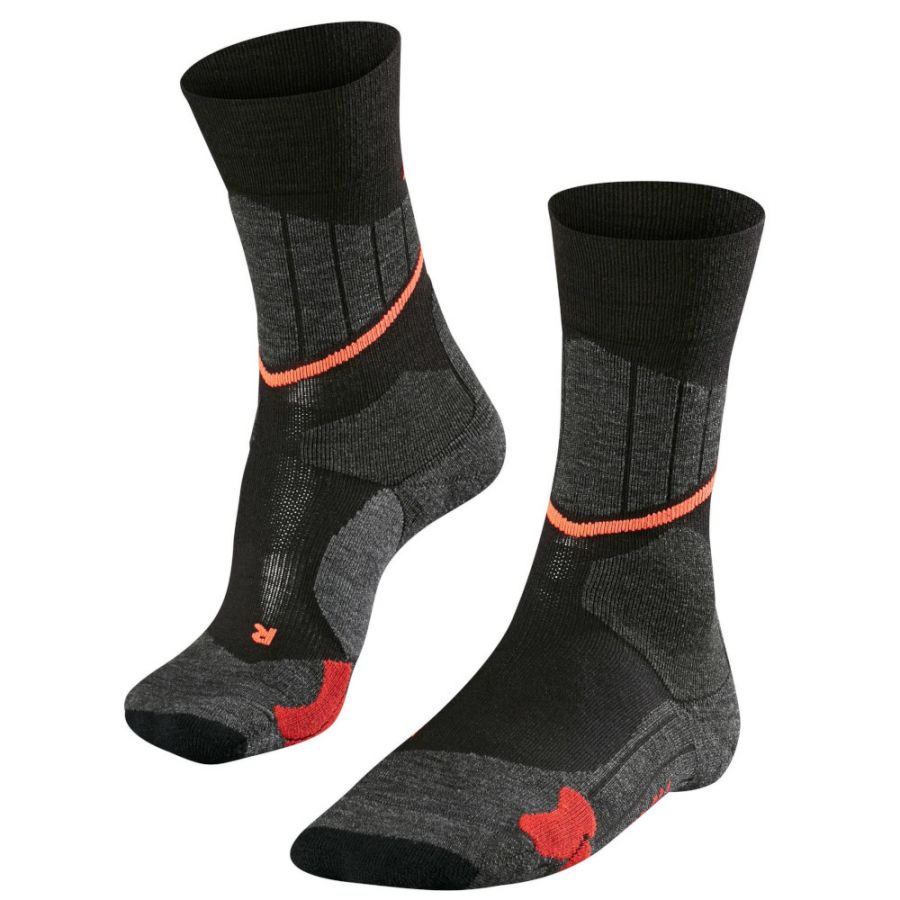 Falke SC1, chaussettes de cross-country pour femmes, noires