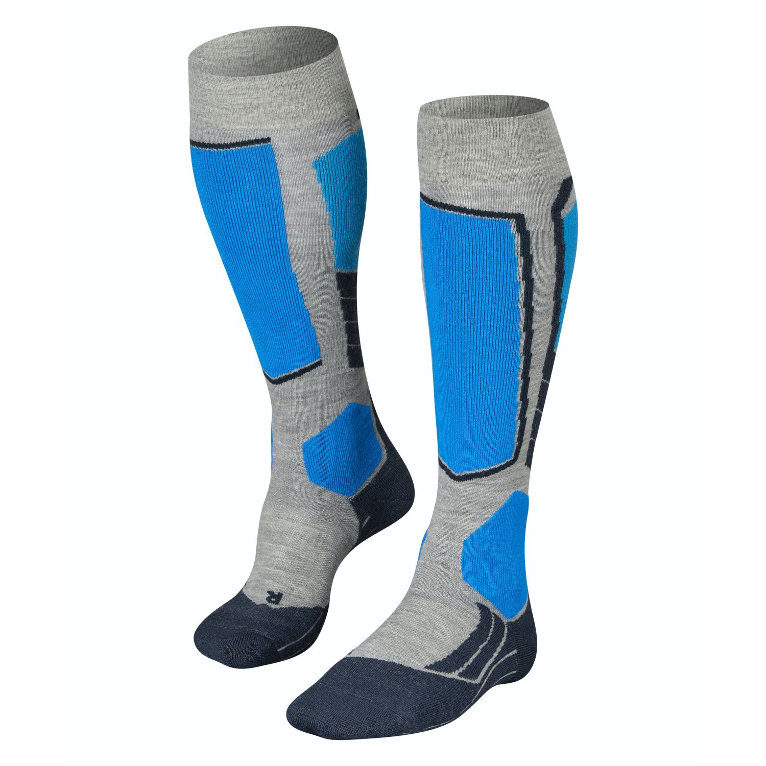 Falke SK2, chaussettes de ski, hommes, gris clair