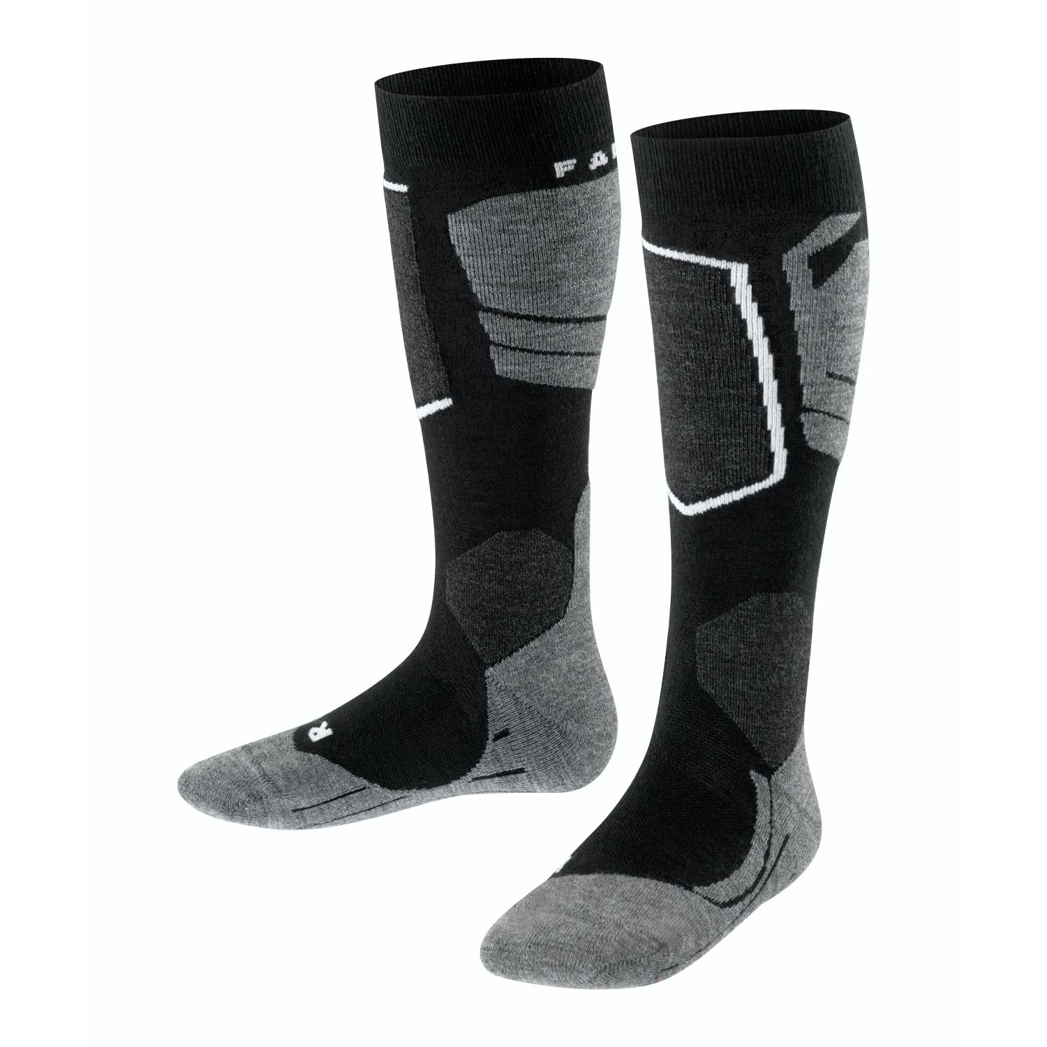 Falke SK4, chaussettes de ski, enfants, noir