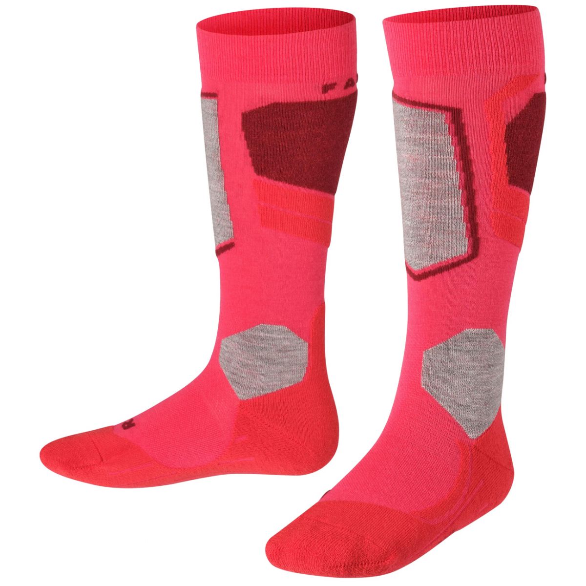 Falke SK4, chaussettes de ski, enfants, rose