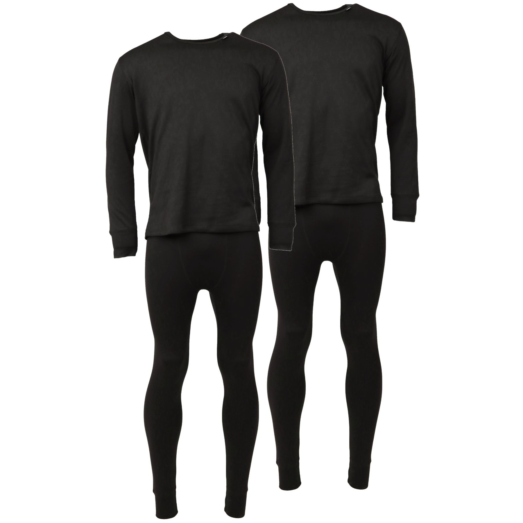 Helios Essential, sous-vêtements de ski, hommes, noir, 2 ensembles