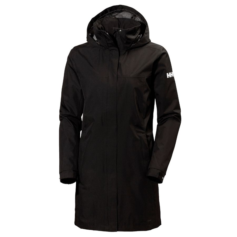 Helly Hansen Aden Long, imperméable, femmes, noir