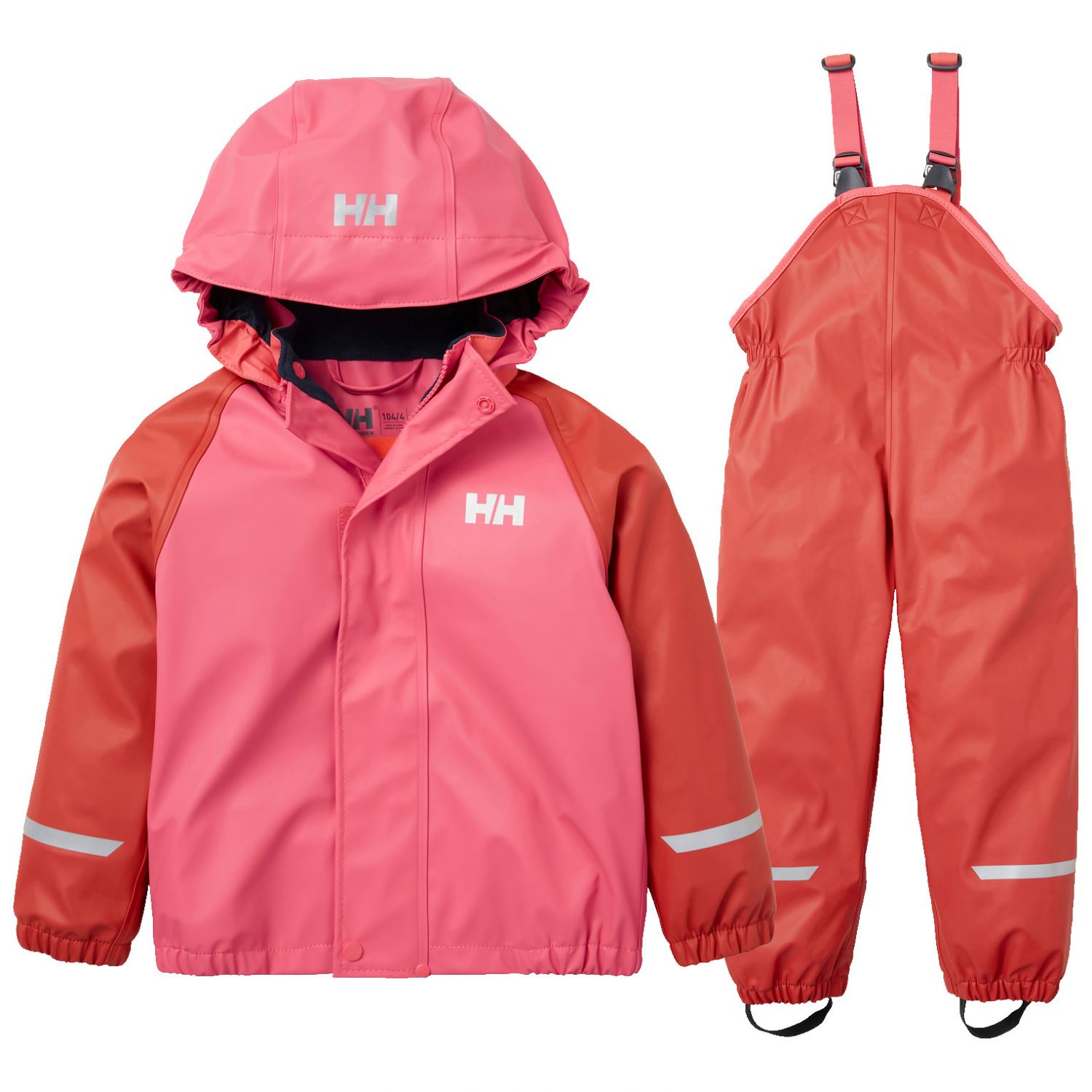 Helly Hansen Bergen Fleece PU 2.0, ensemble de pluie, enfants, poppy red