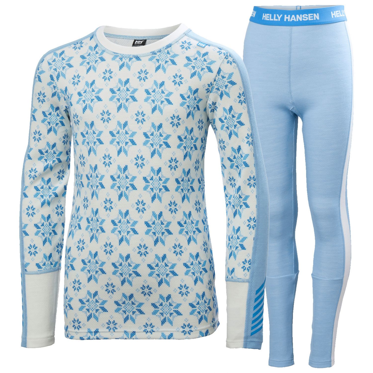 Helly Hansen Graphic Lifa Merino, ensemble, junior, bleu clair