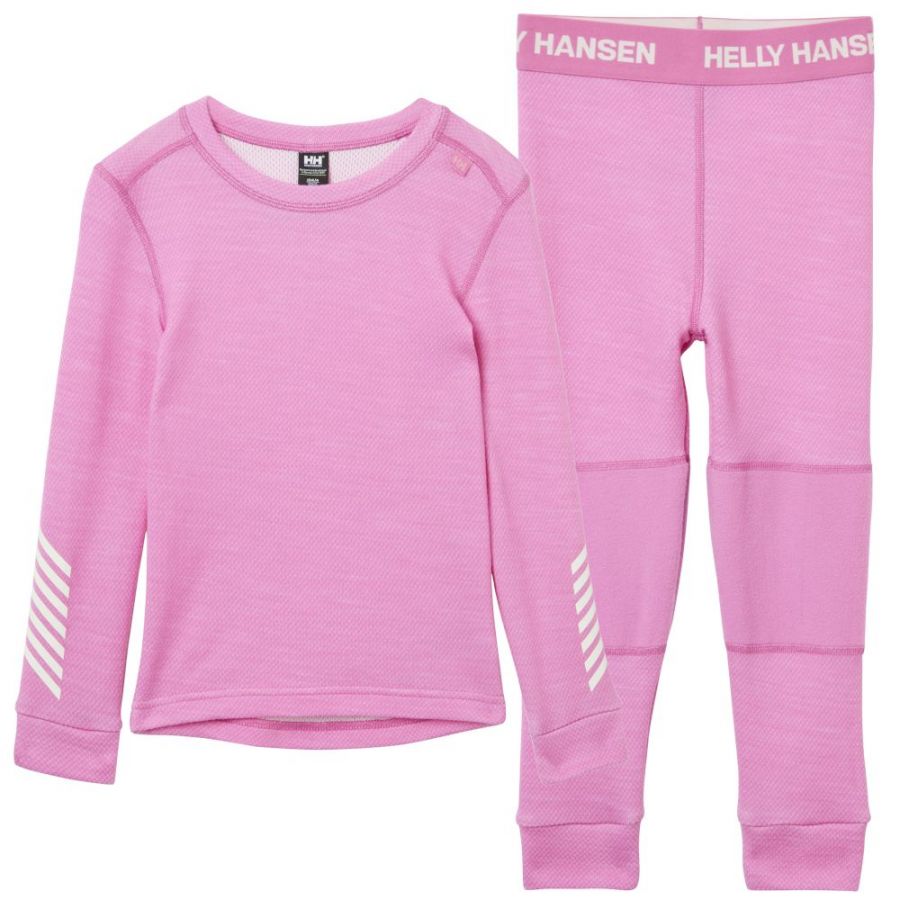 Helly Hansen K Lifa Merino, ensemble, junior, rose