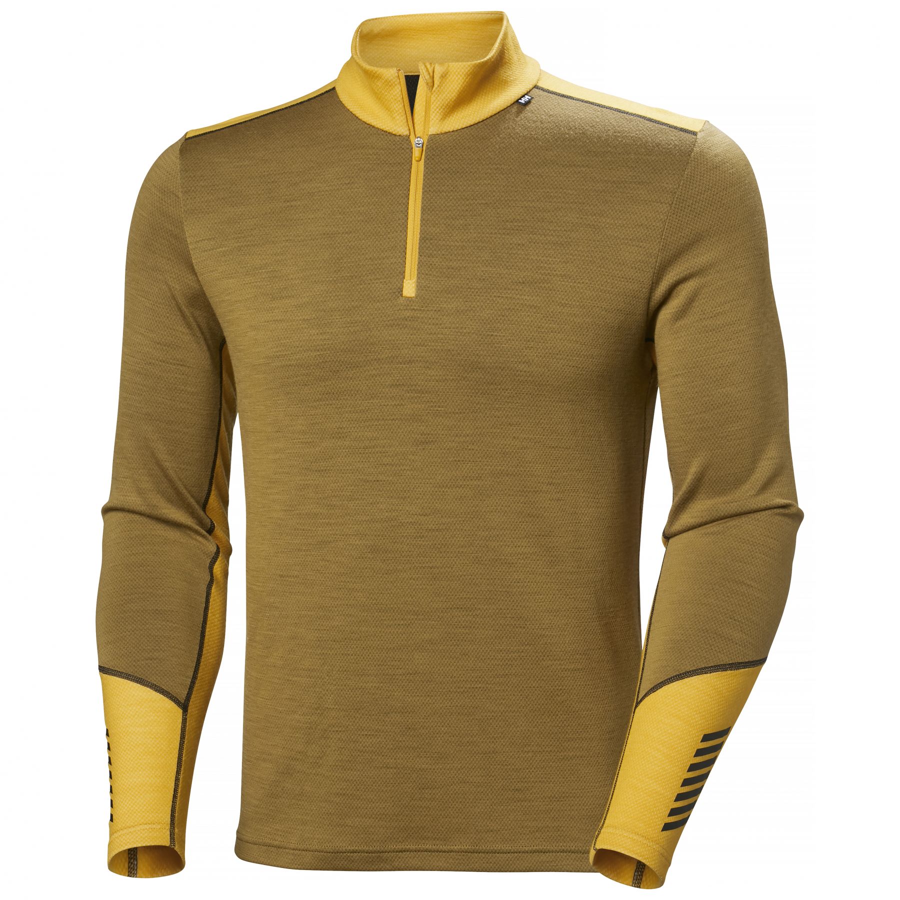 Helly Hansen Lifa Merino Midweight 1/2 Zip, hommes, marron clair