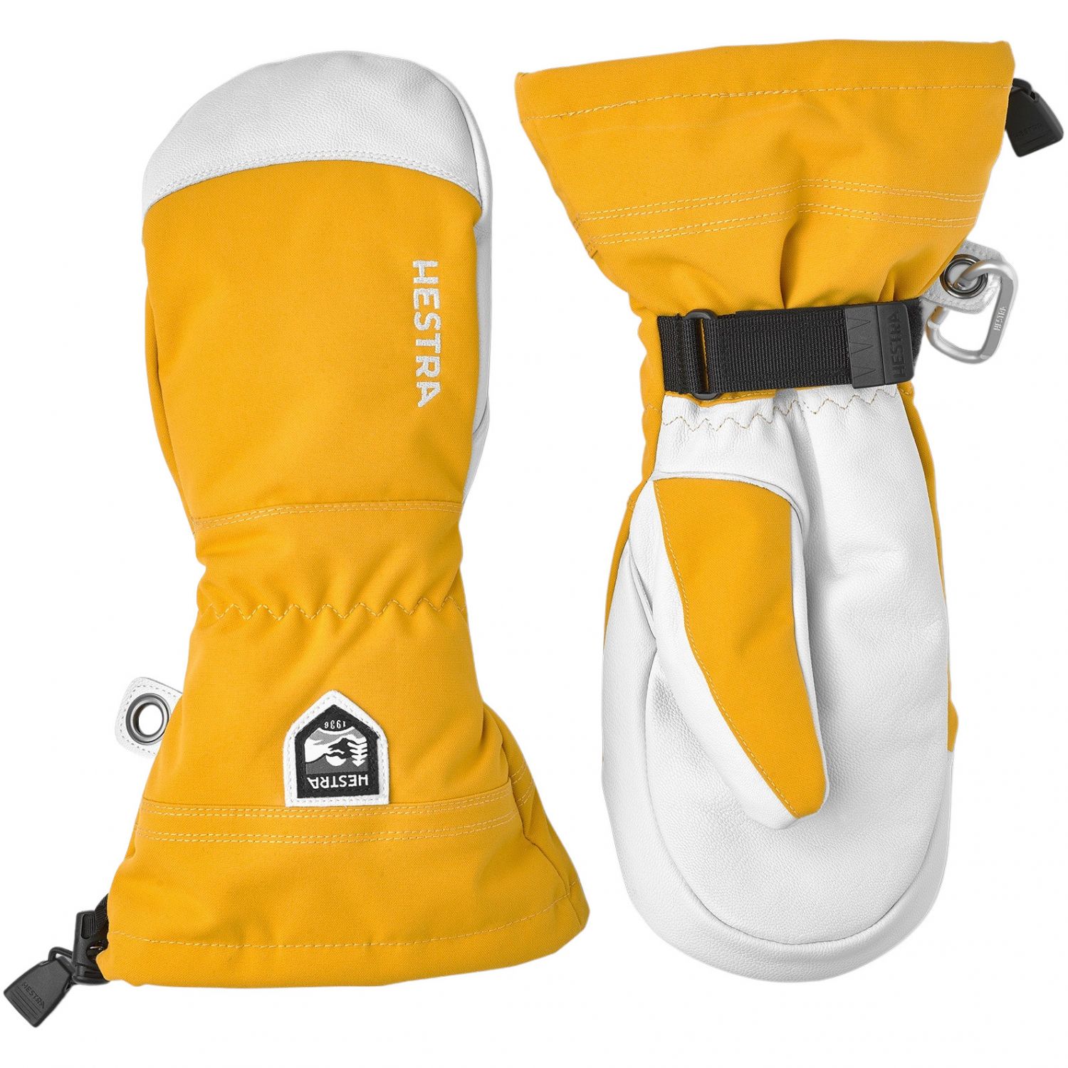 Hestra Army Leather Heli Ski, gants de ski, jaune