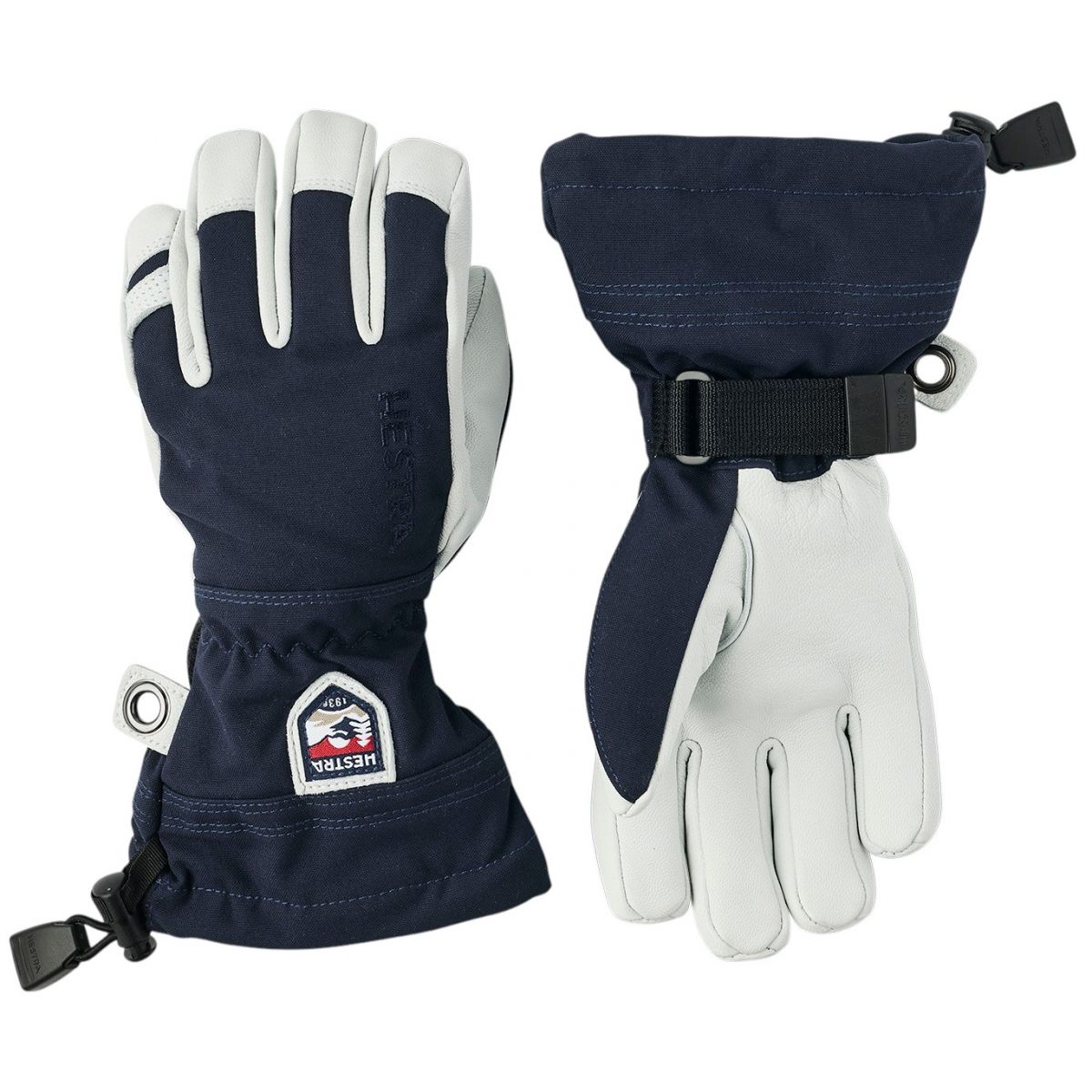 Hestra Army Leather Heli Ski, gants de ski, junior, navy