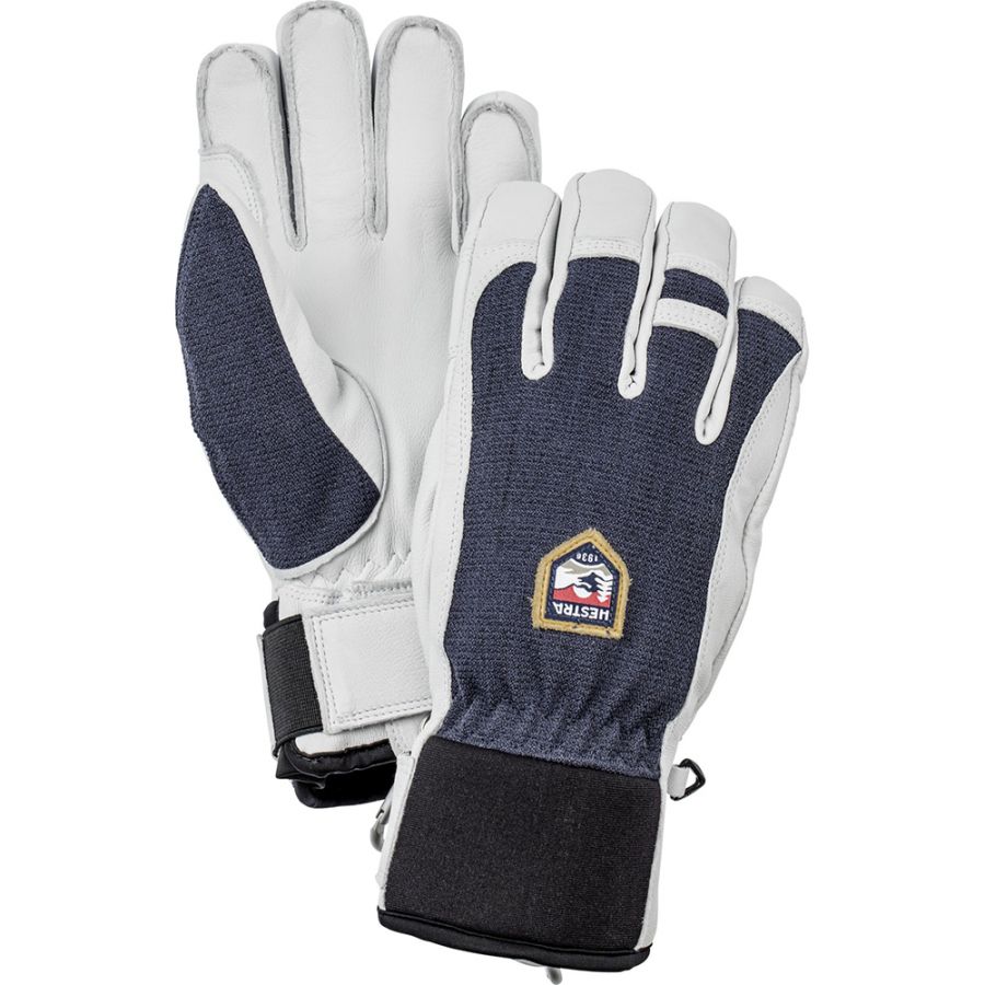 Hestra Army Leather Patrol gants de ski, bleu foncé