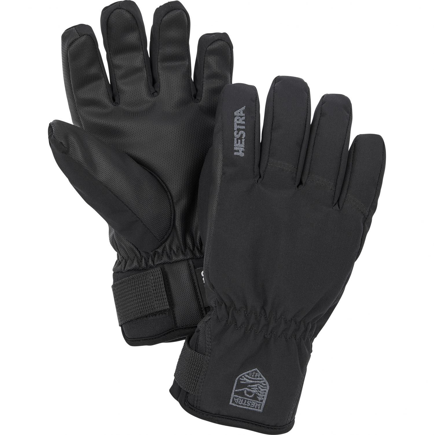 Hestra Ferox Primaloft, gants de ski, junior, noir