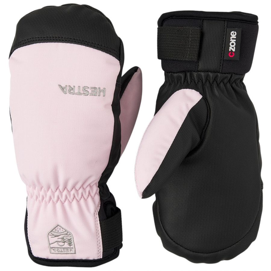 Hestra Ferox Primaloft, moufles de ski, junior, rose