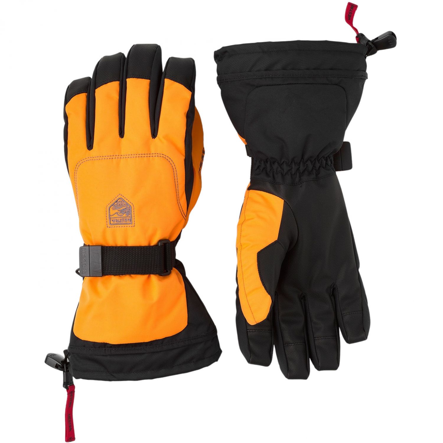 Hestra Gauntlet Sr, gants de ski, orange/orange