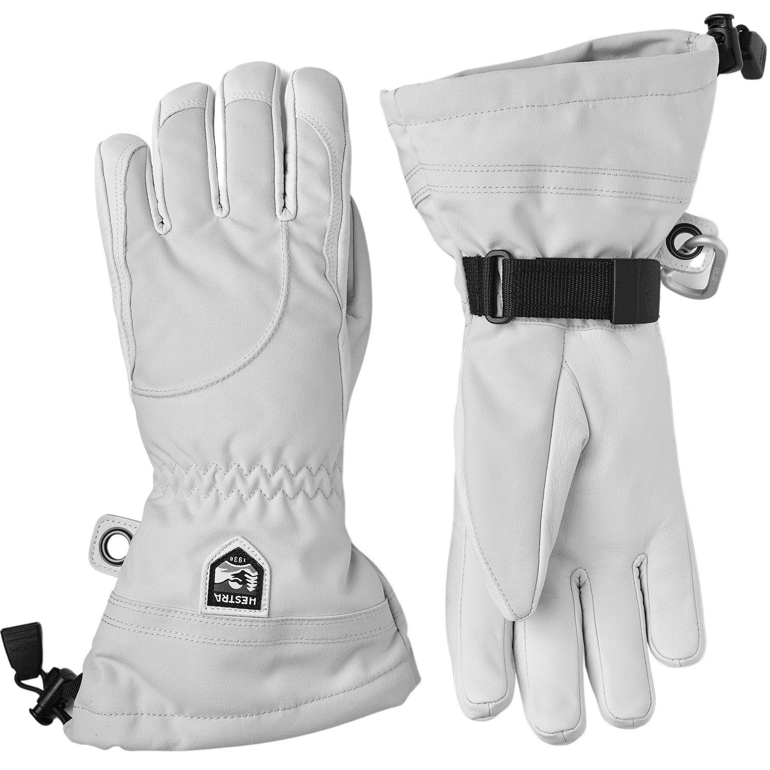 Hestra Heli Ski, gants de ski, femmes, gris clair/blanc