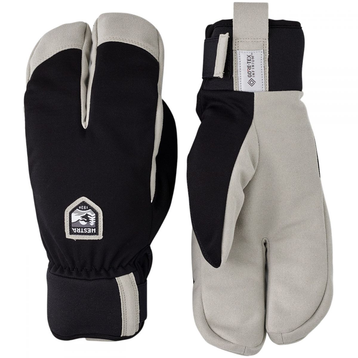 Hestra W.S. Wool Terry Split, gants, noir