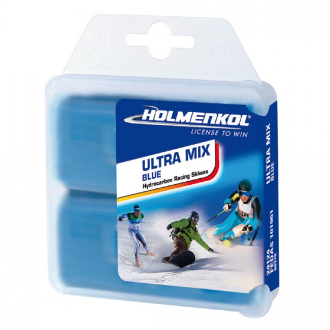 Holmenkol Ultramix Blue, cire à disque