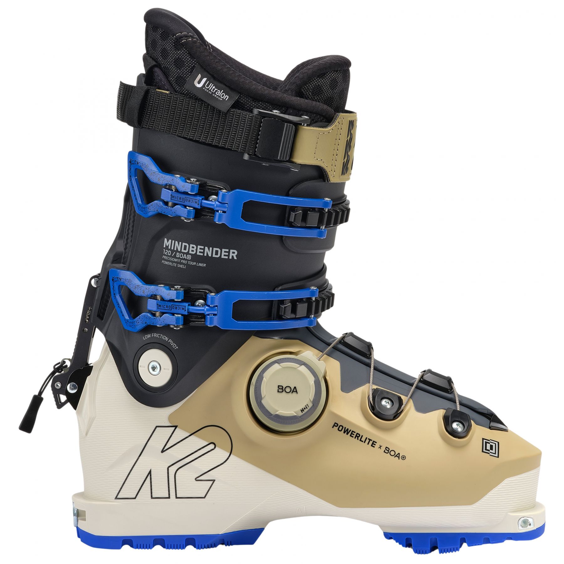 K2 Mindbender 120 BOA, chaussures de ski, hommes, beige/gris