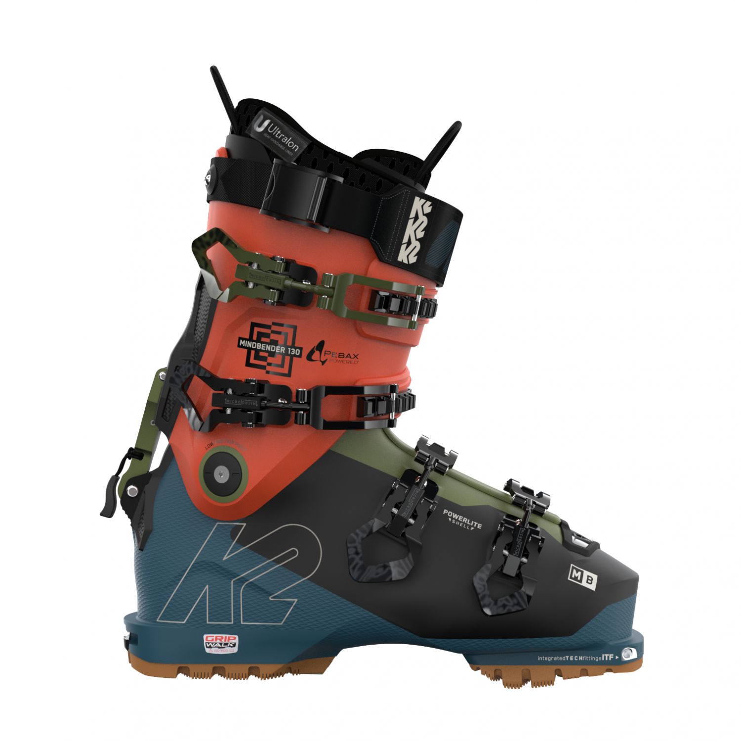 K2 Mindbender 130 LV, chaussures de ski, hommes, bleu/orange