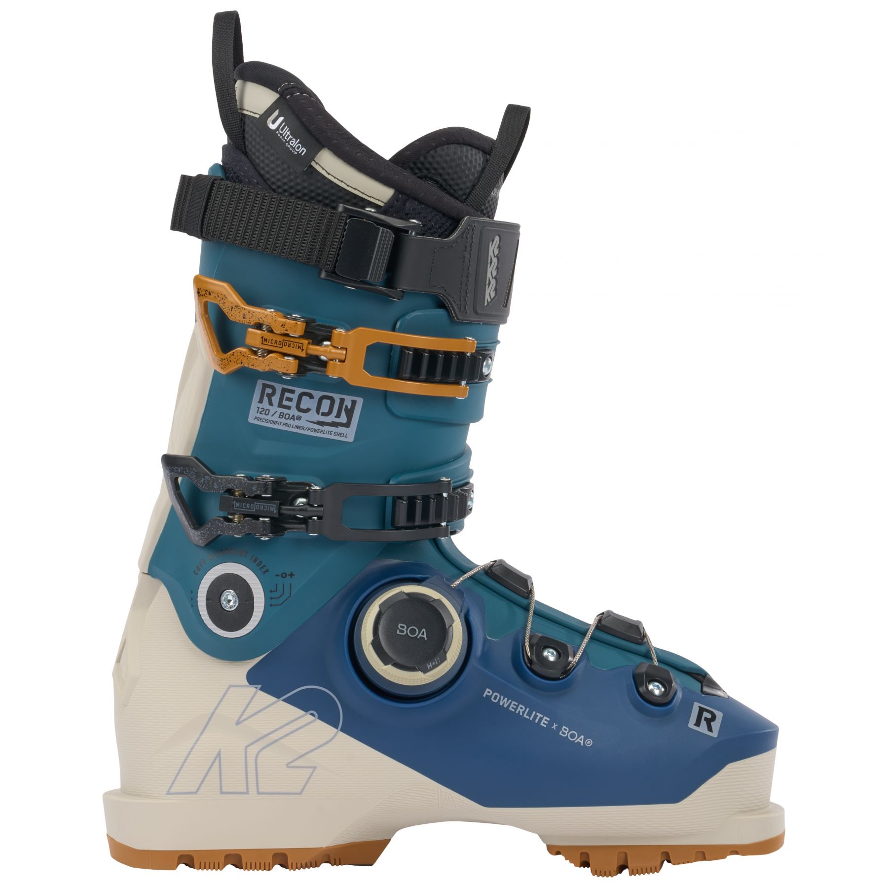 K2 Recon 120 BOA, chaussures de ski, hommes, bleu/beige