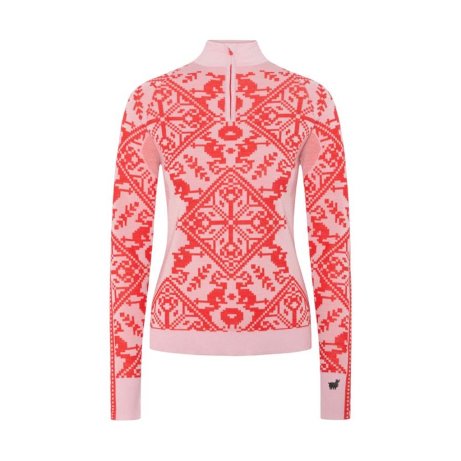 Kari Traa Saga HZ, haut thermique, femme, rouge