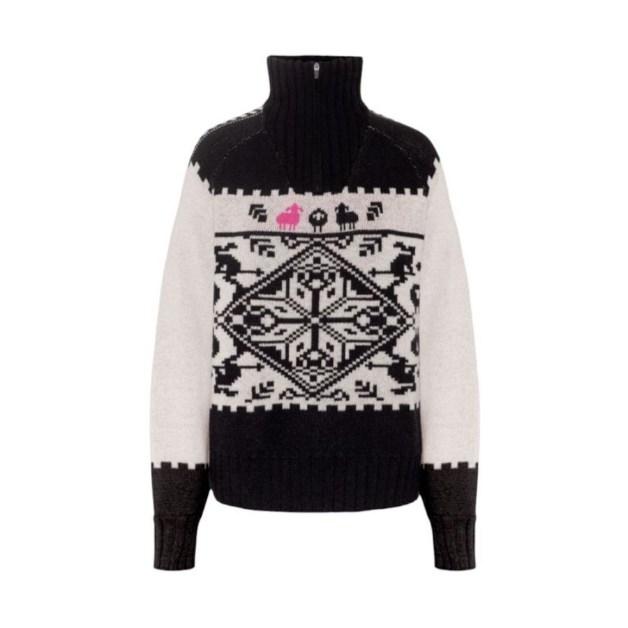 Kari Traa Saga Knit, pull, femme, noir/blanc