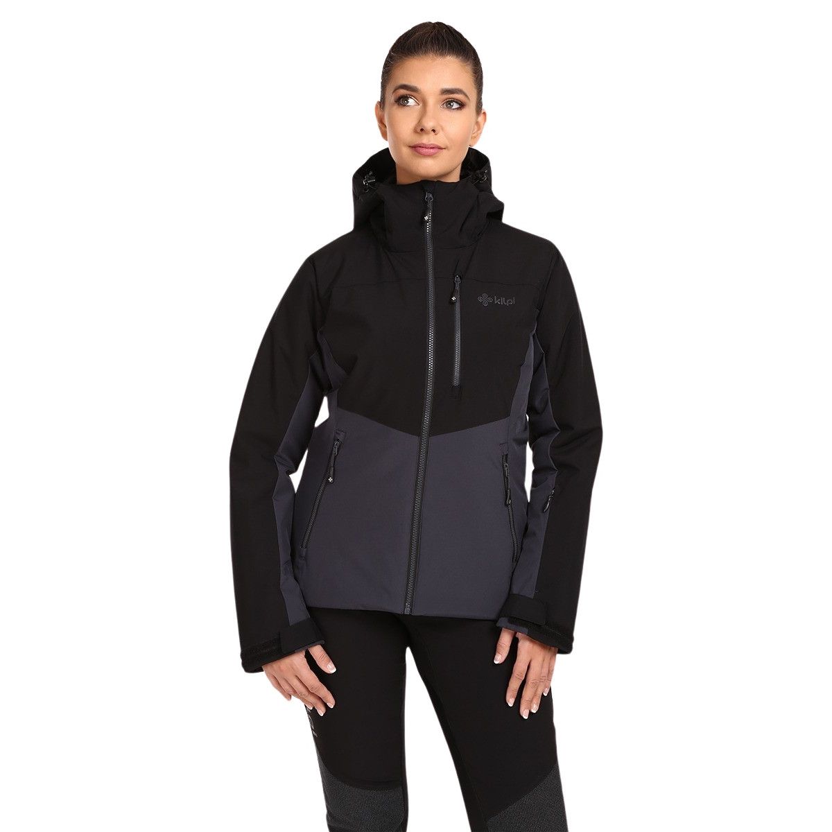 Kilpi Flip, manteau de ski, femmes, noir/gris