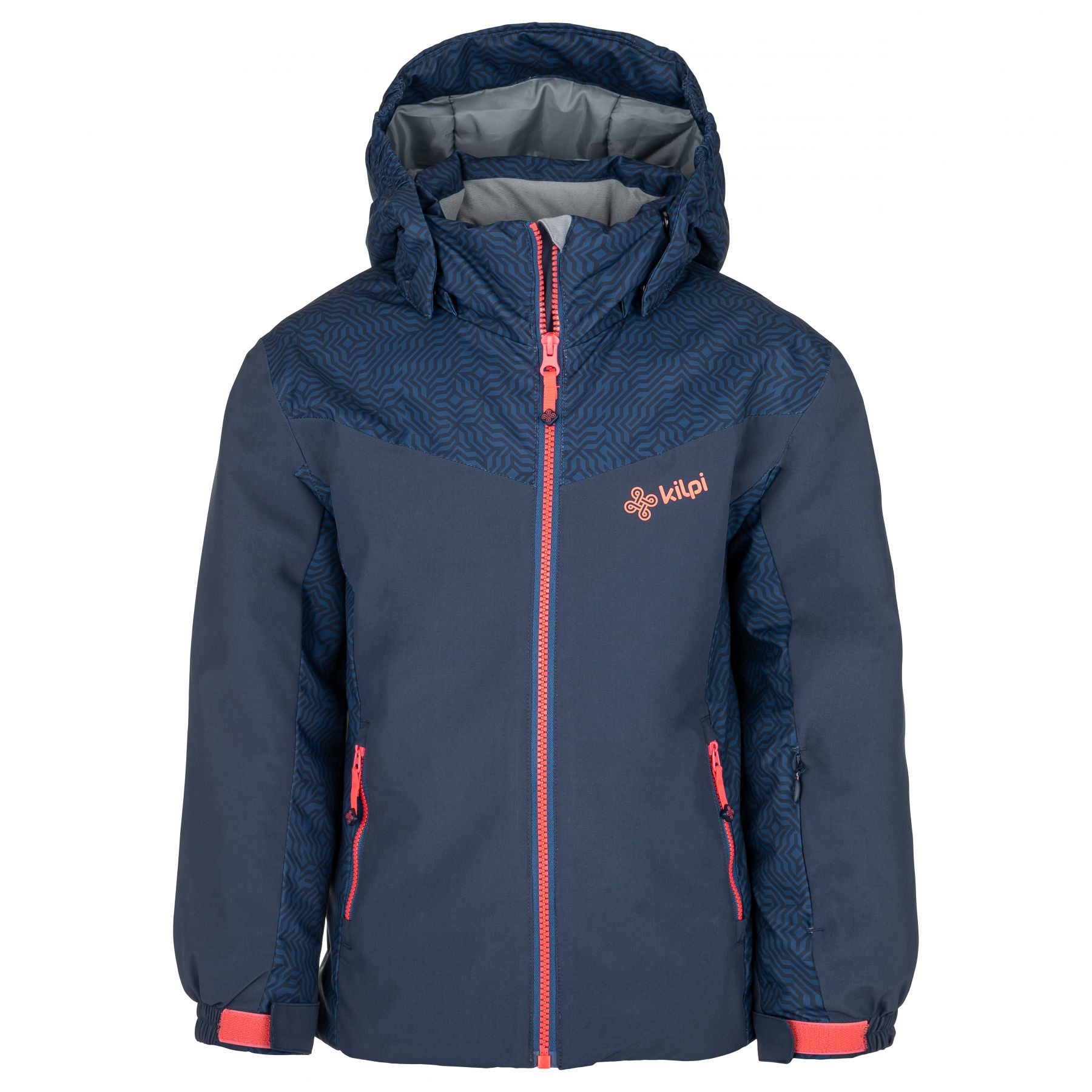 Kilpi Jenova-JG, manteau de ski, junior, bleu foncé