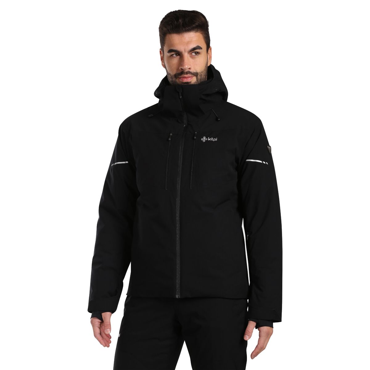 Kilpi Tonnsi, manteau de ski, plus size, hommes, noir